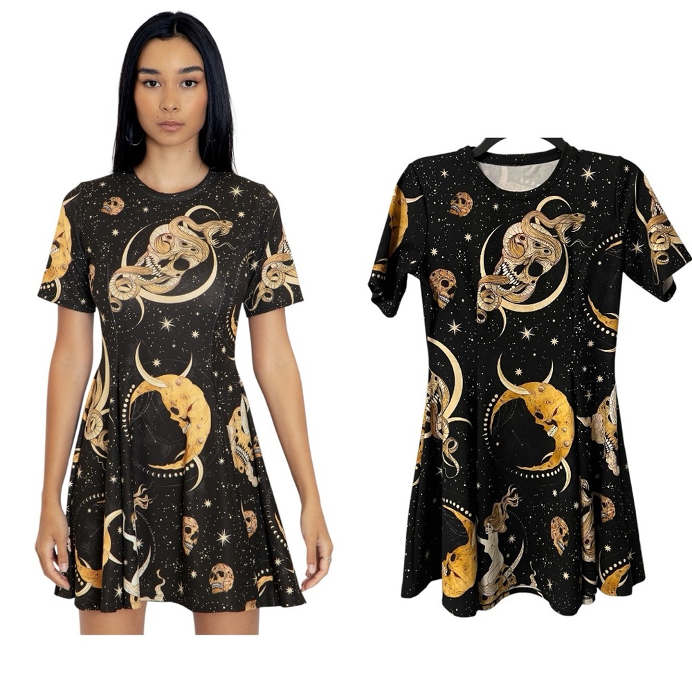 Blackmilk October's Moon Evil Tee Dress Size Small Moonchild Collection size S